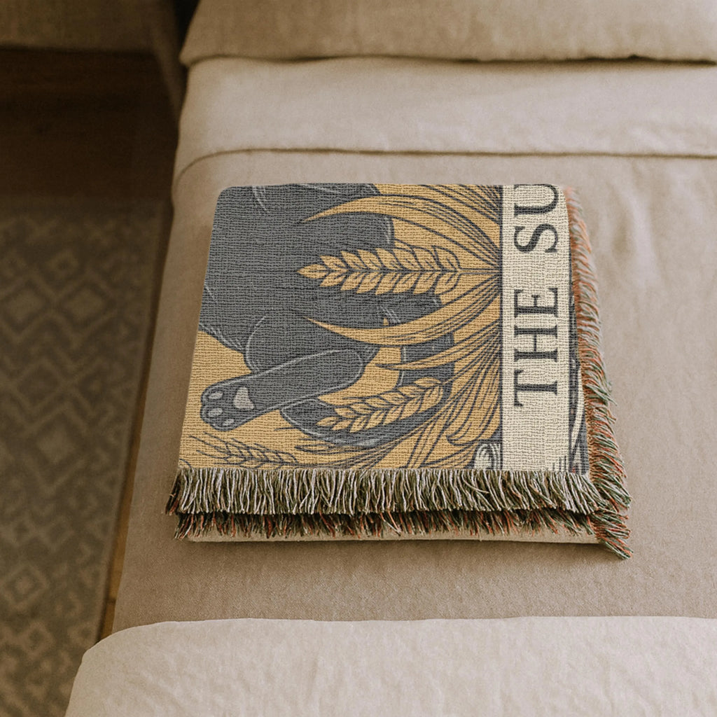 The Sun Tarot Tapestry Blanket