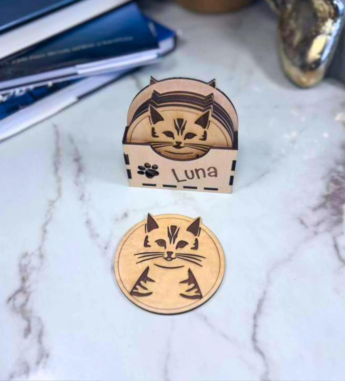 Personalized Pet Coaster Set