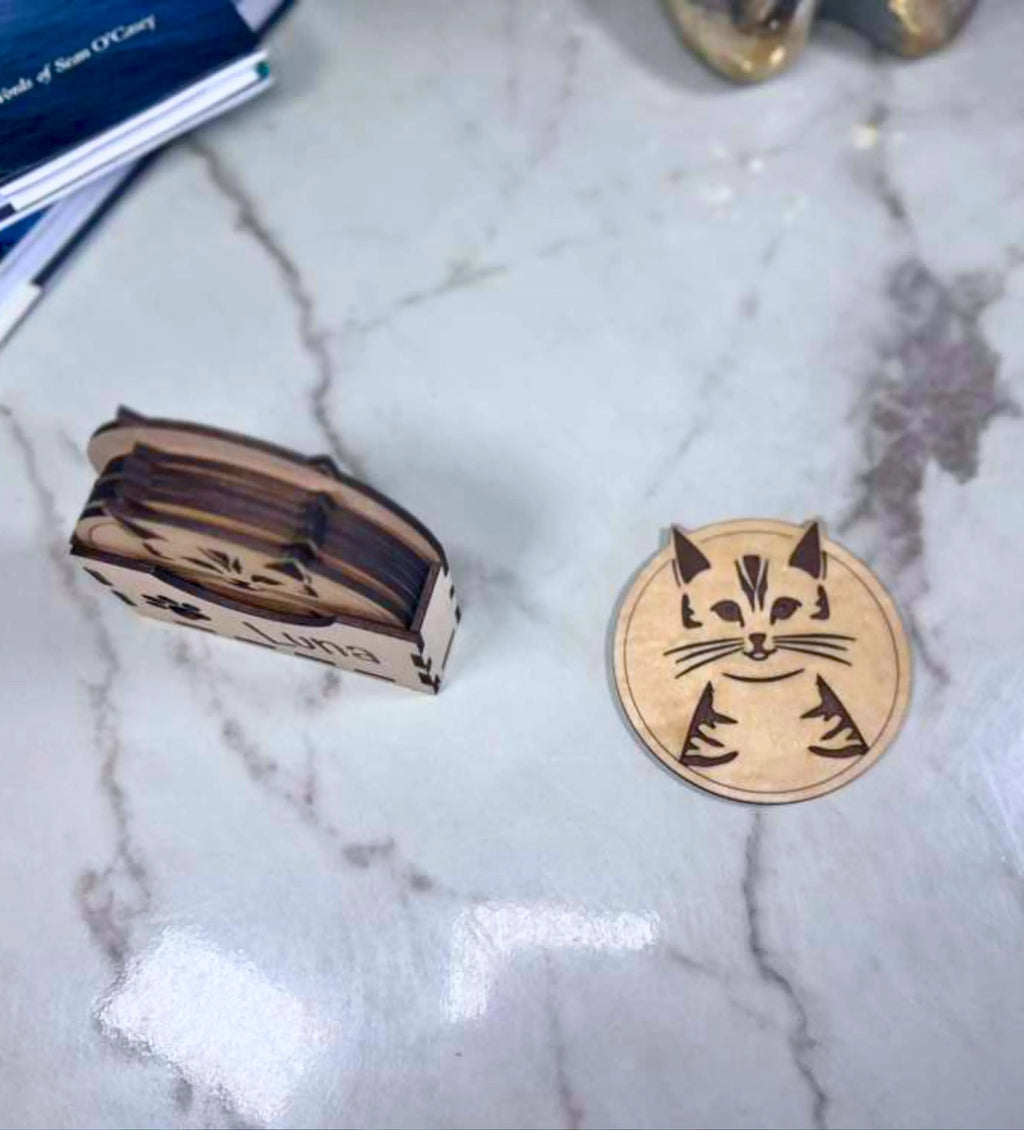 Personalized Pet Coaster Set