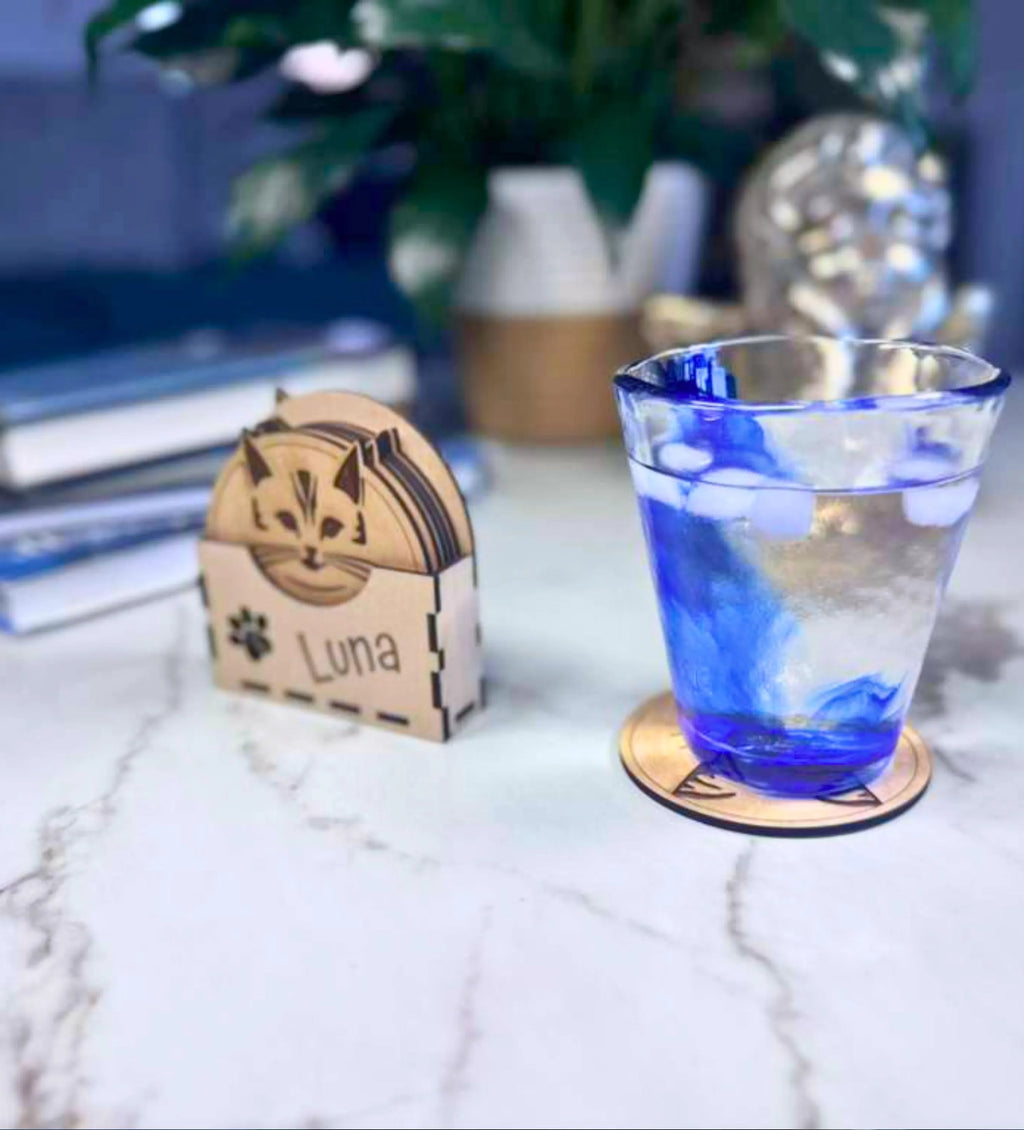 Personalized Pet Coaster Set