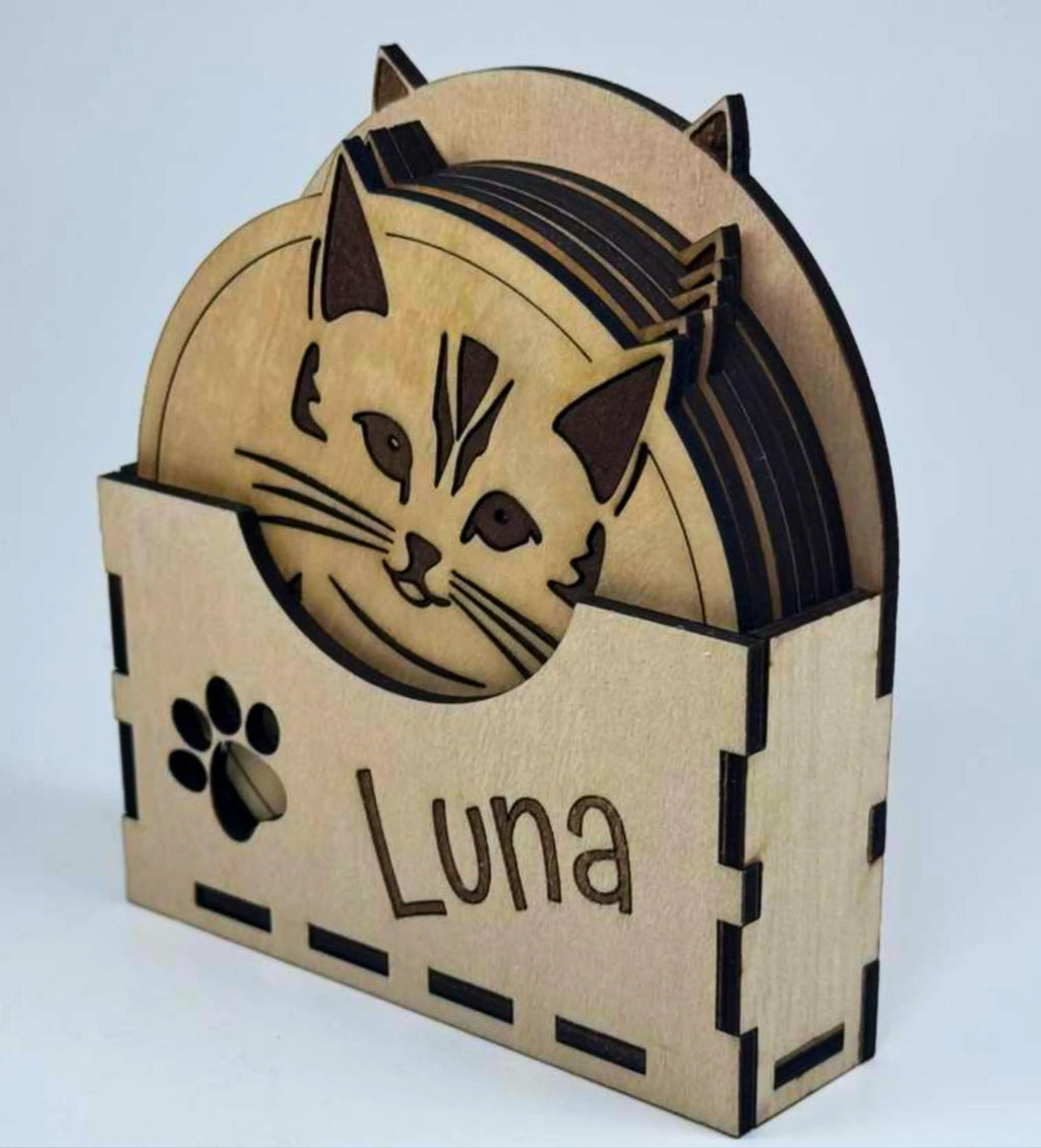 Personalized Pet Coaster Set