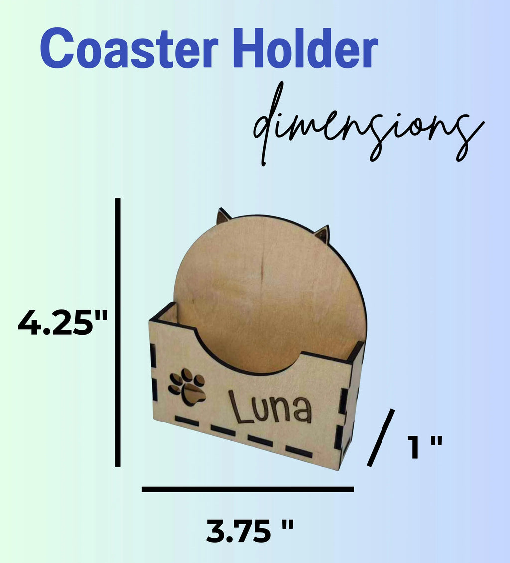 Personalized Pet Coaster Set
