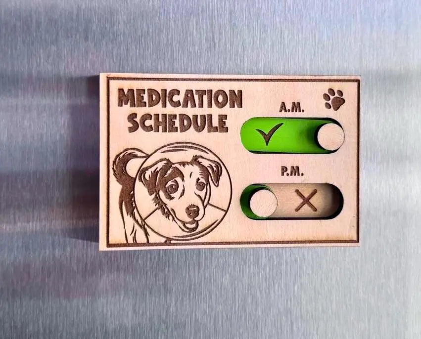 Dog Medication Reminder Magnet