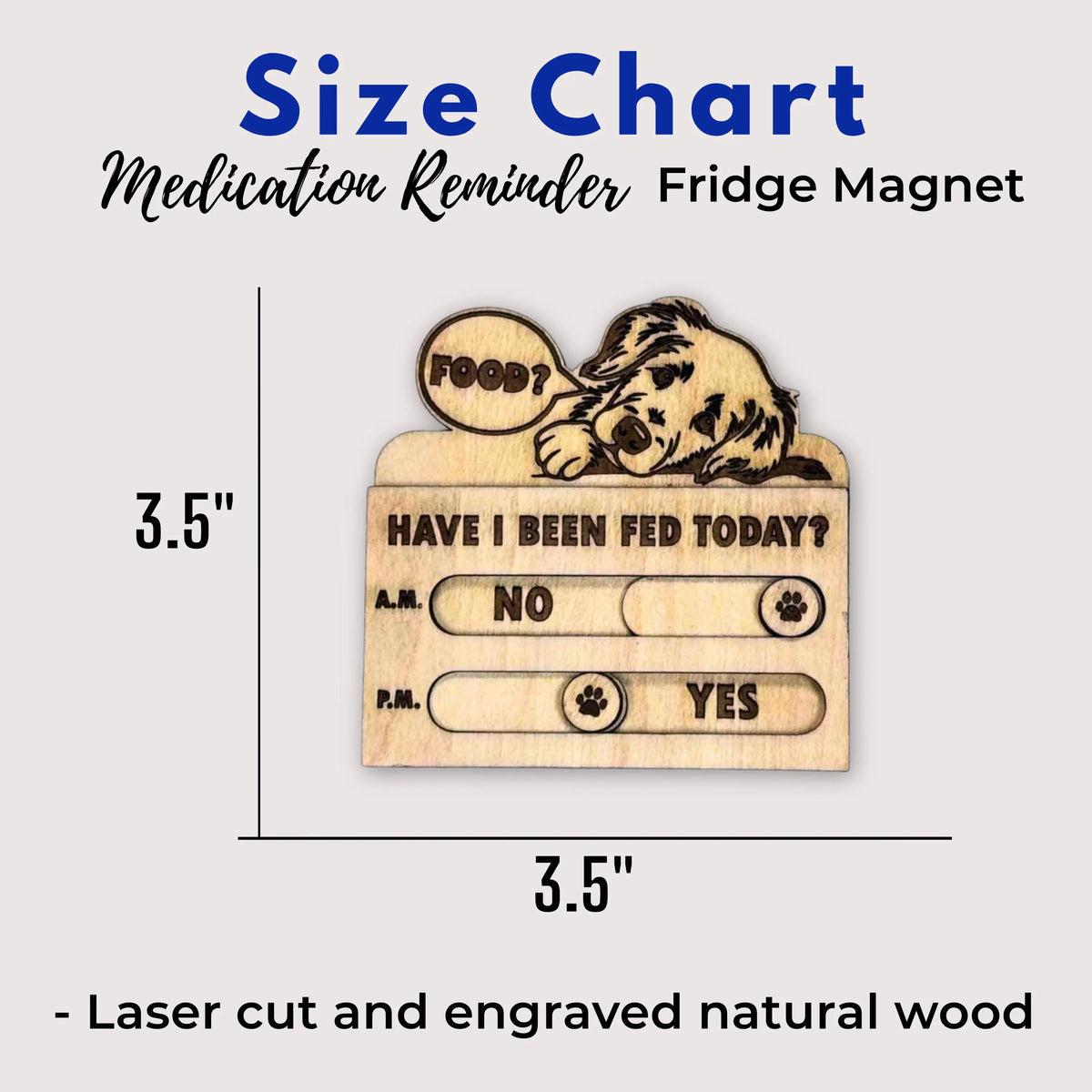 Dog Feeding Reminder Magnet