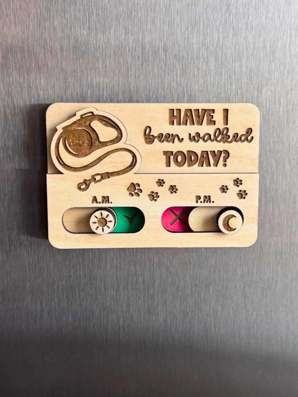Dog Walk Reminder Slider Sign
