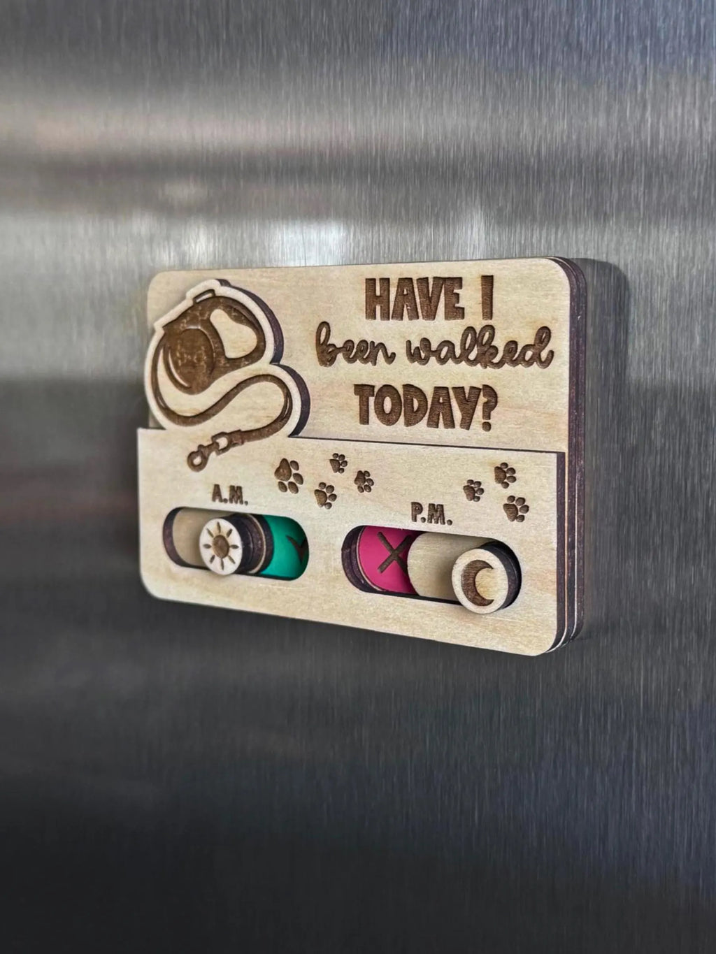 Dog Walk Reminder Slider Sign