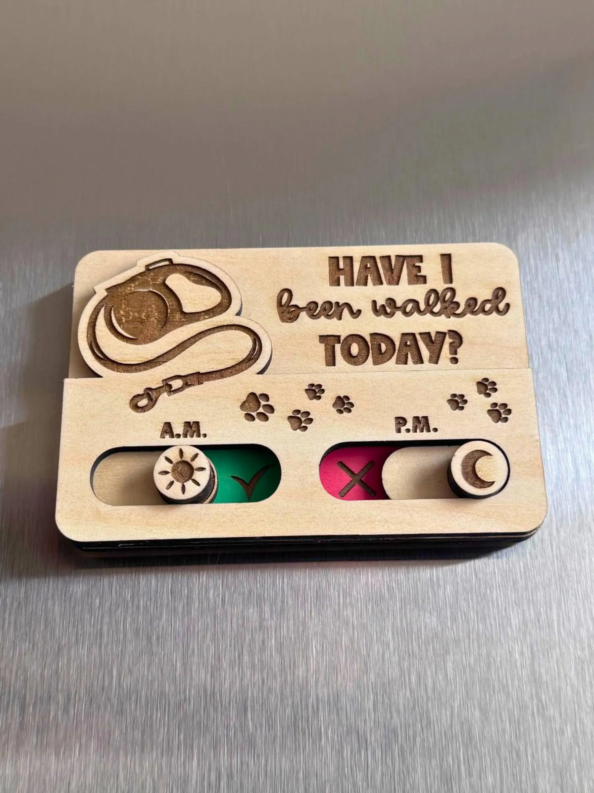 Dog Walk Reminder Slider Sign