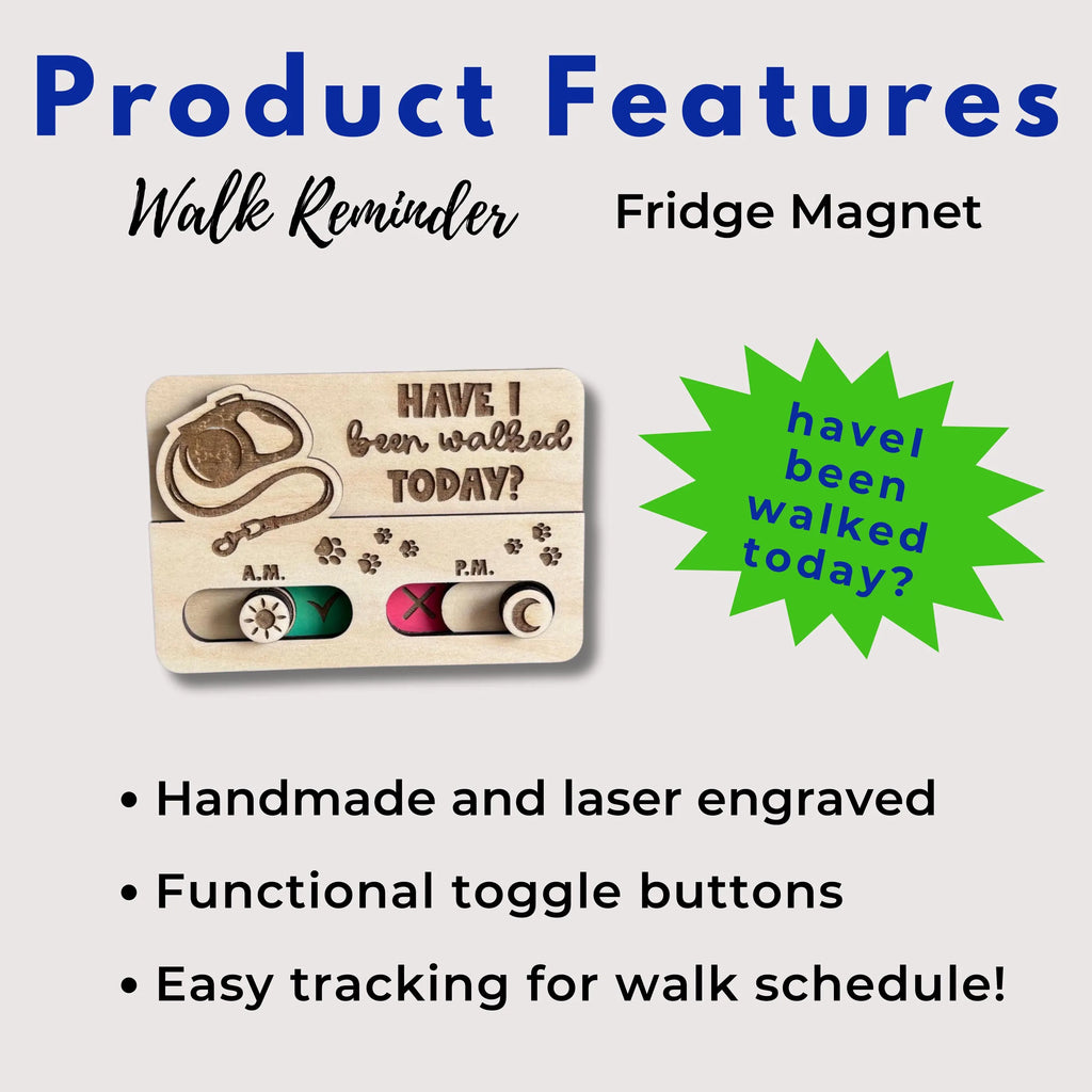 Dog Walk Reminder Slider Sign