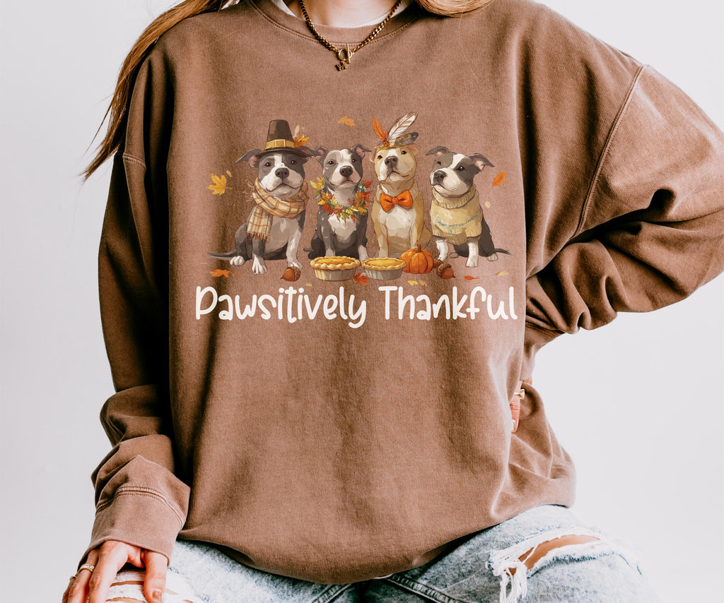 Pitbull Thanksgiving Sweatshirt