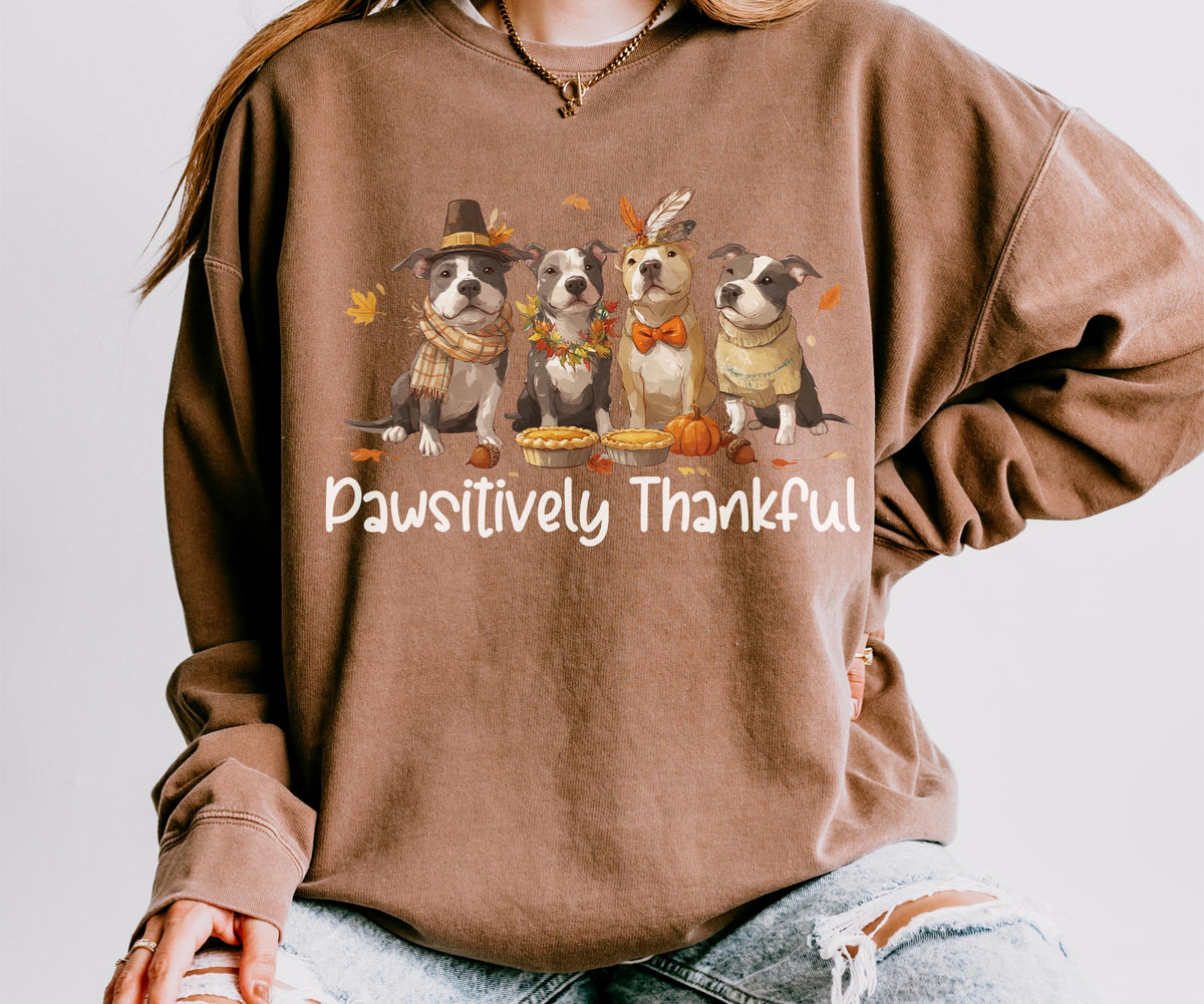 Pitbull Thanksgiving Sweatshirt