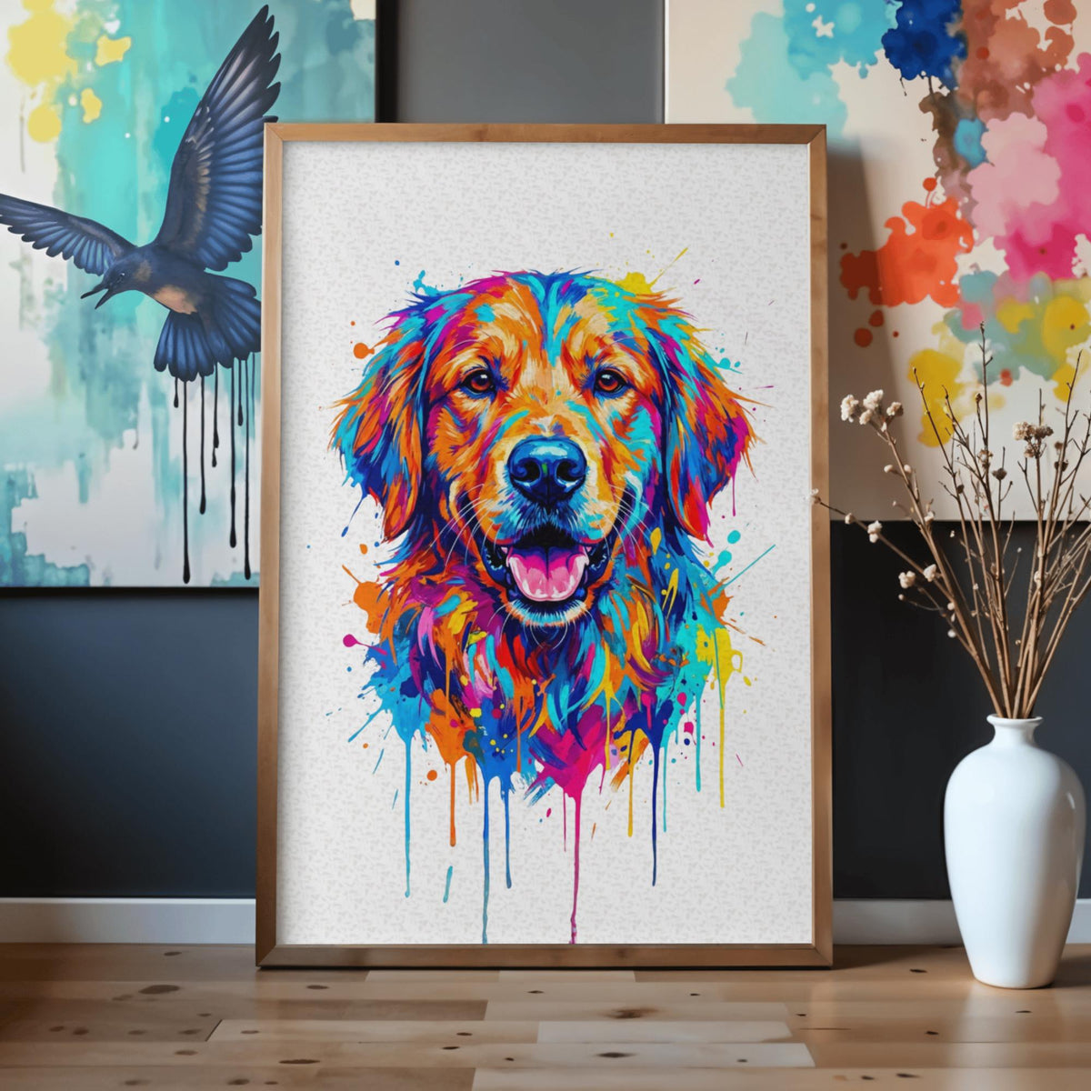 Golden Retriever Wall Art Print