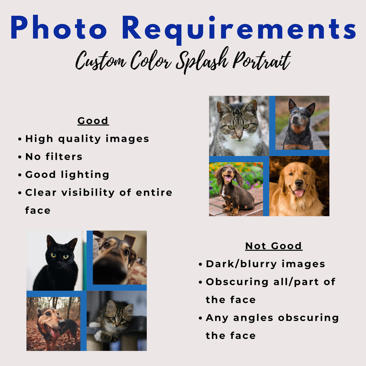 Custom Watercolor Pet Portrait Canvas
