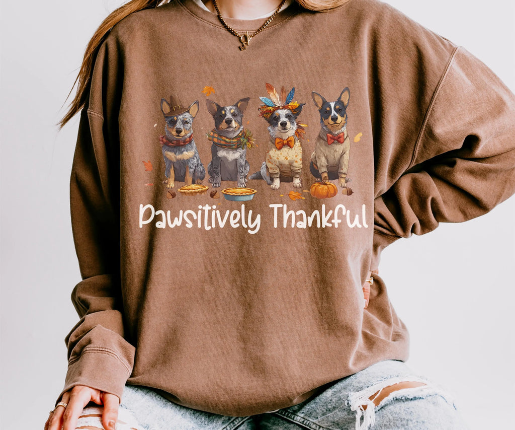 Blue Heeler Thanksgiving Sweatshirt