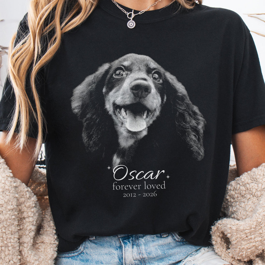 Custom Memorial Shirt With Name and Dates