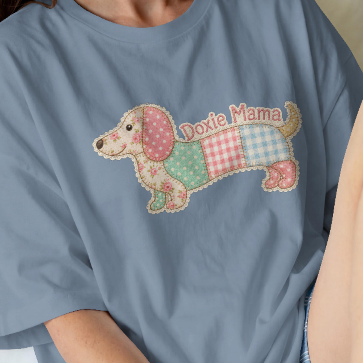 Doxie Mama Patchwork Shirt