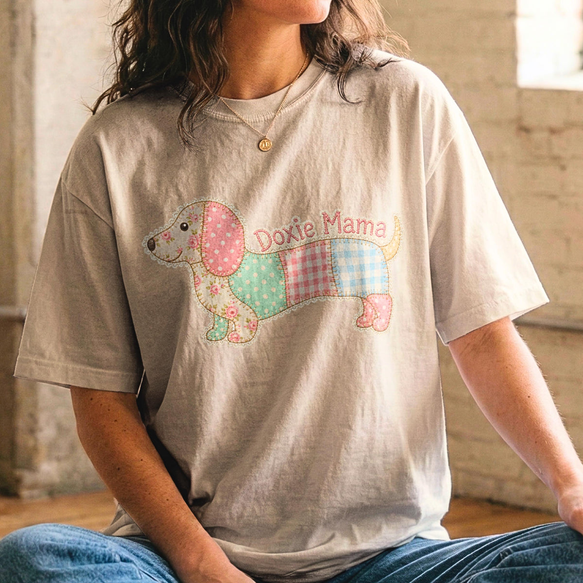 Doxie Mama Patchwork Shirt
