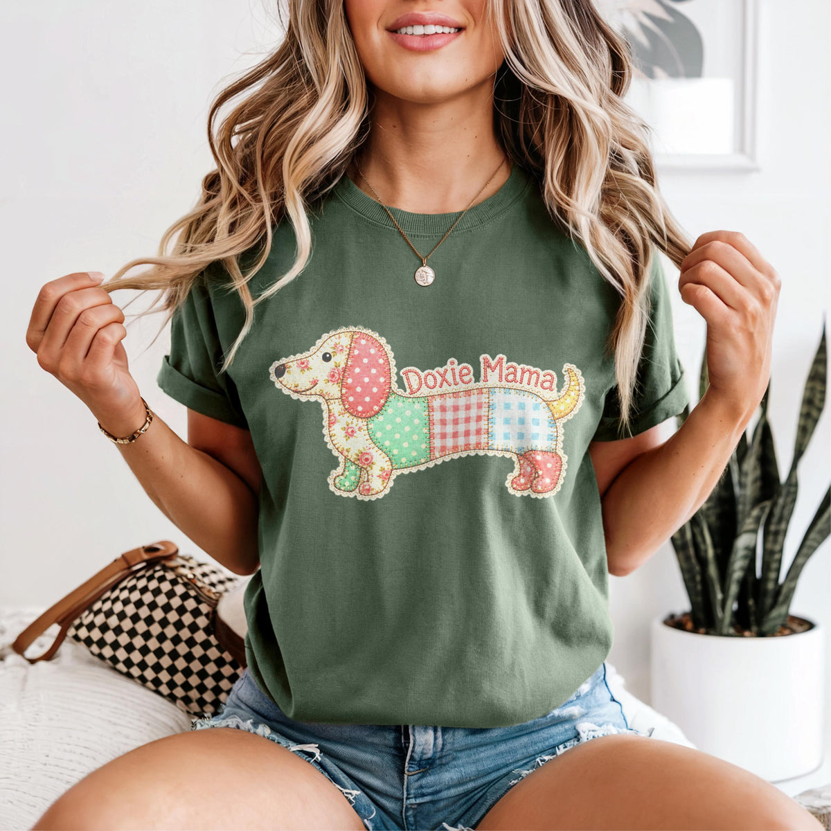 Doxie Mama Patchwork Shirt