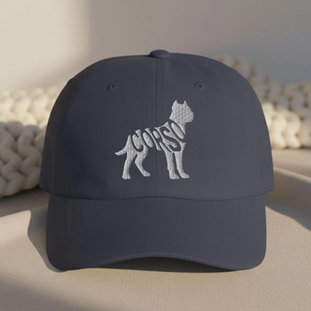 Cane Corso Silhouette Hat – Dark