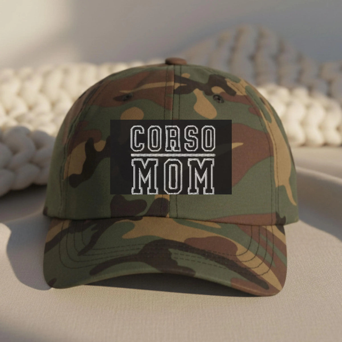Cane Corso Mom Embroidered Hat