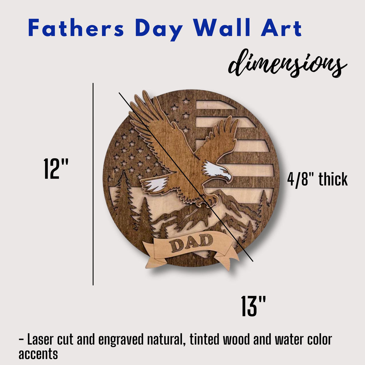 American Eagle Wooden Wall Art