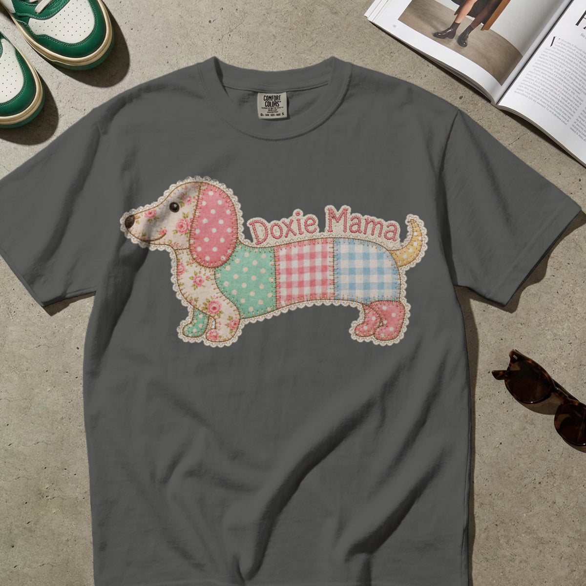 Doxie Mama Patchwork Shirt