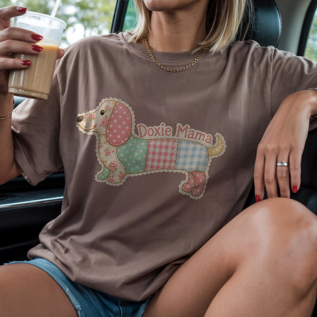 Doxie Mama Patchwork Shirt