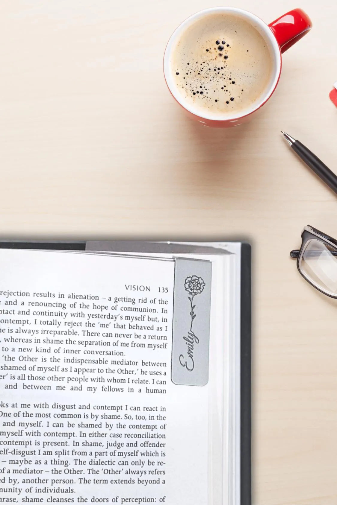 Personalized Birth Flower Magnetic Bookmark