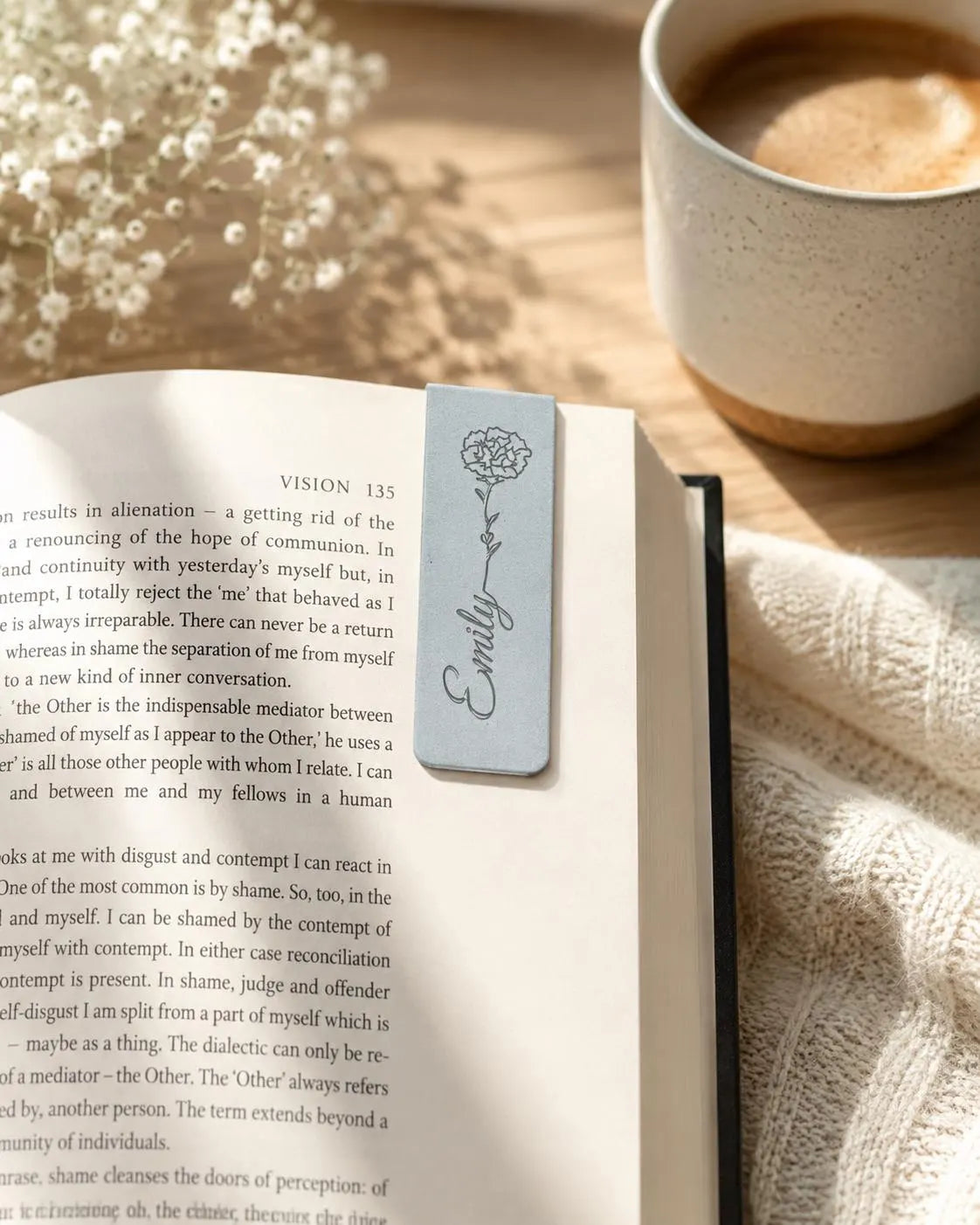 Personalized Birth Flower Magnetic Bookmark