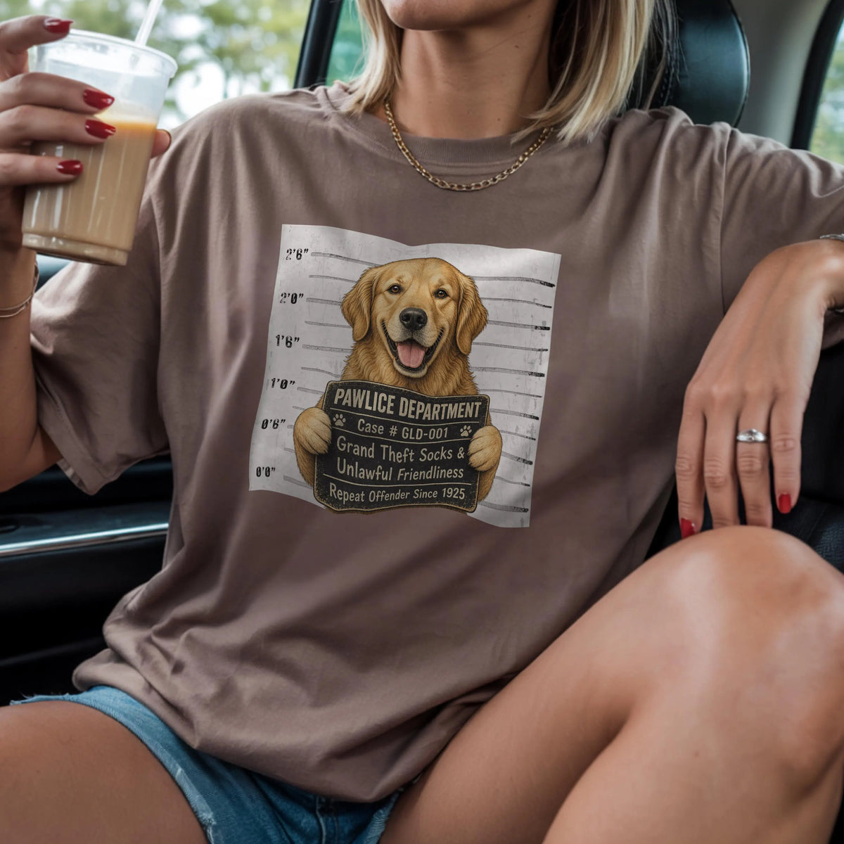 Pawlice Golden Retriever Comfort Colors Shirt