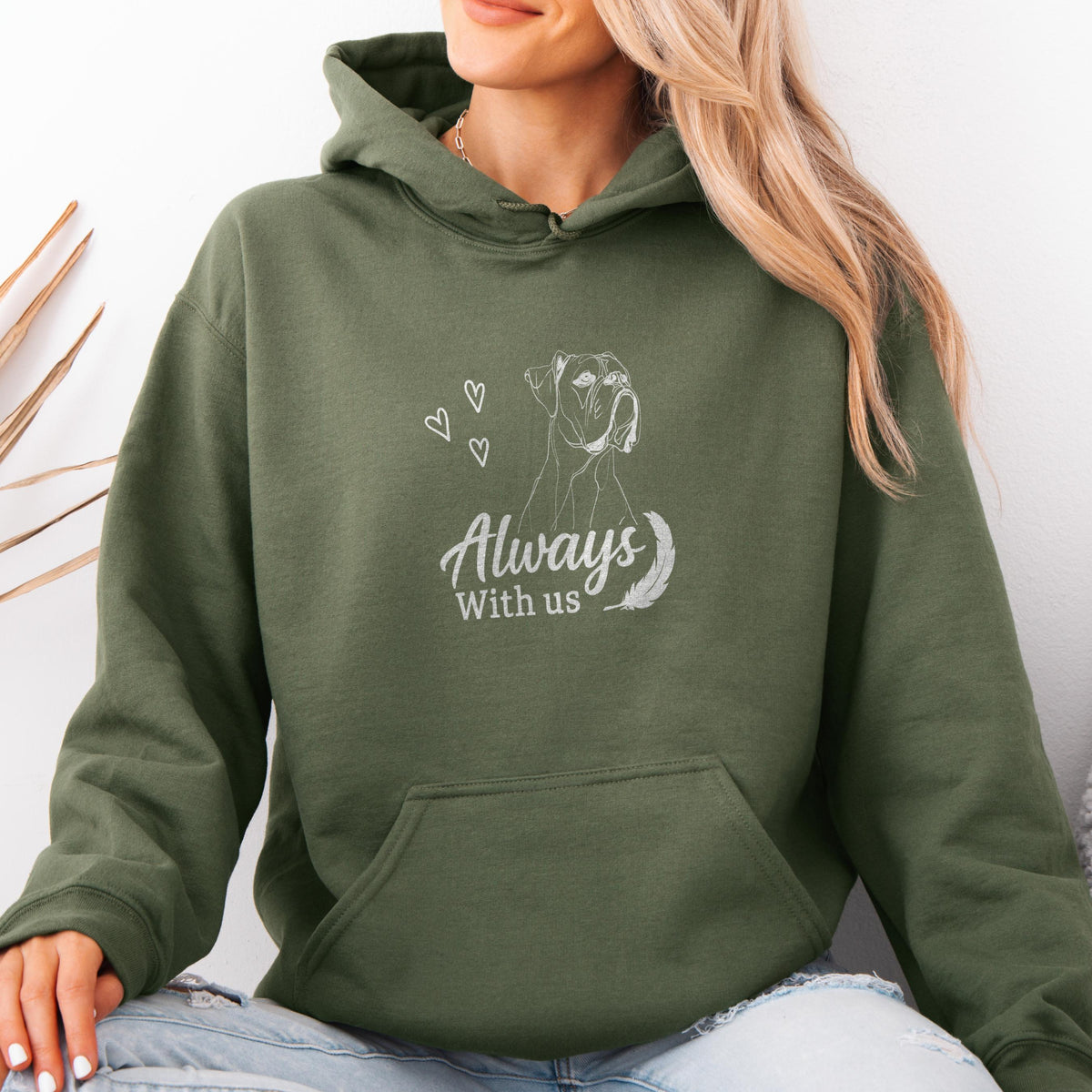 Rainbow Bridge Boxer Remembrance Sweatshirt