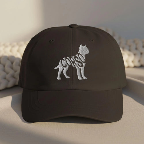 Cane Corso Silhouette Hat – Dark