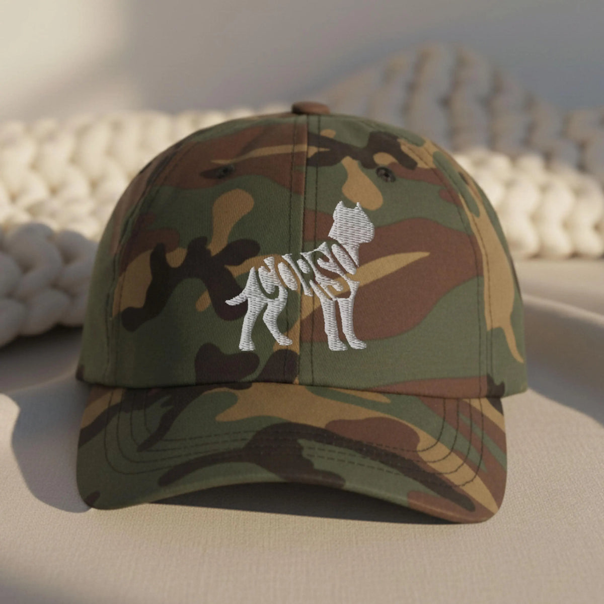 Cane Corso Silhouette Hat – Dark