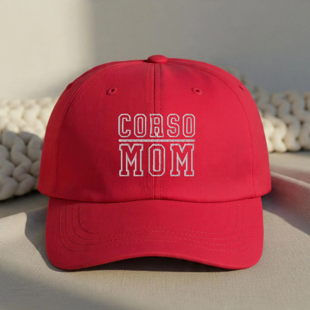 Cane Corso Mom Embroidered Hat