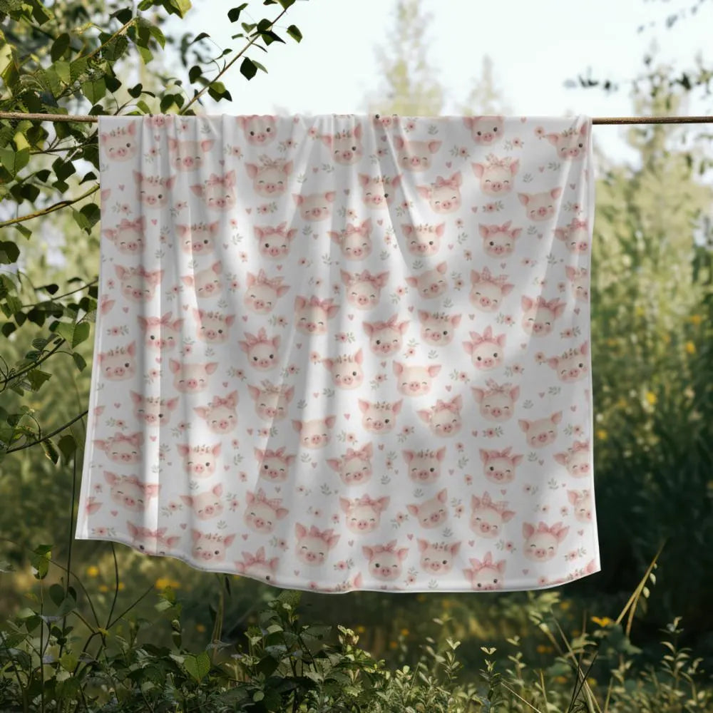 Cozy Pig Throw Blanket