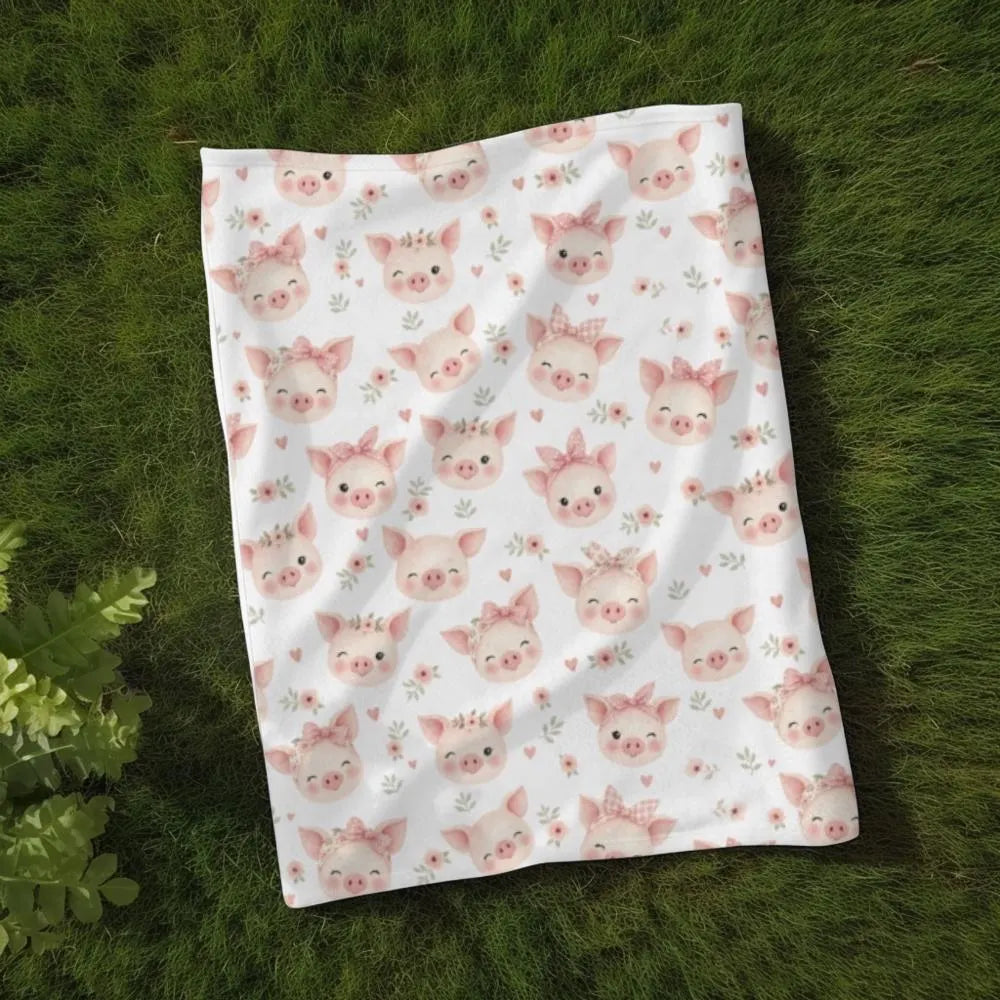 Cozy Pig Throw Blanket