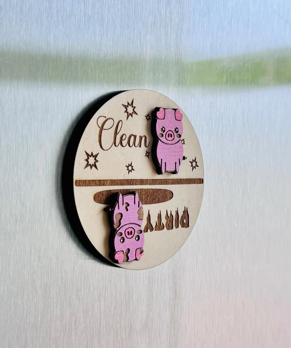 Pig Dishwasher Clean/Dirty Magnet
