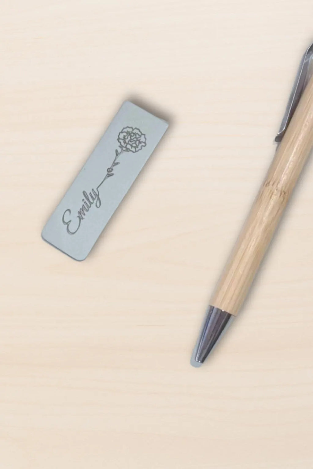 Personalized Birth Flower Magnetic Bookmark