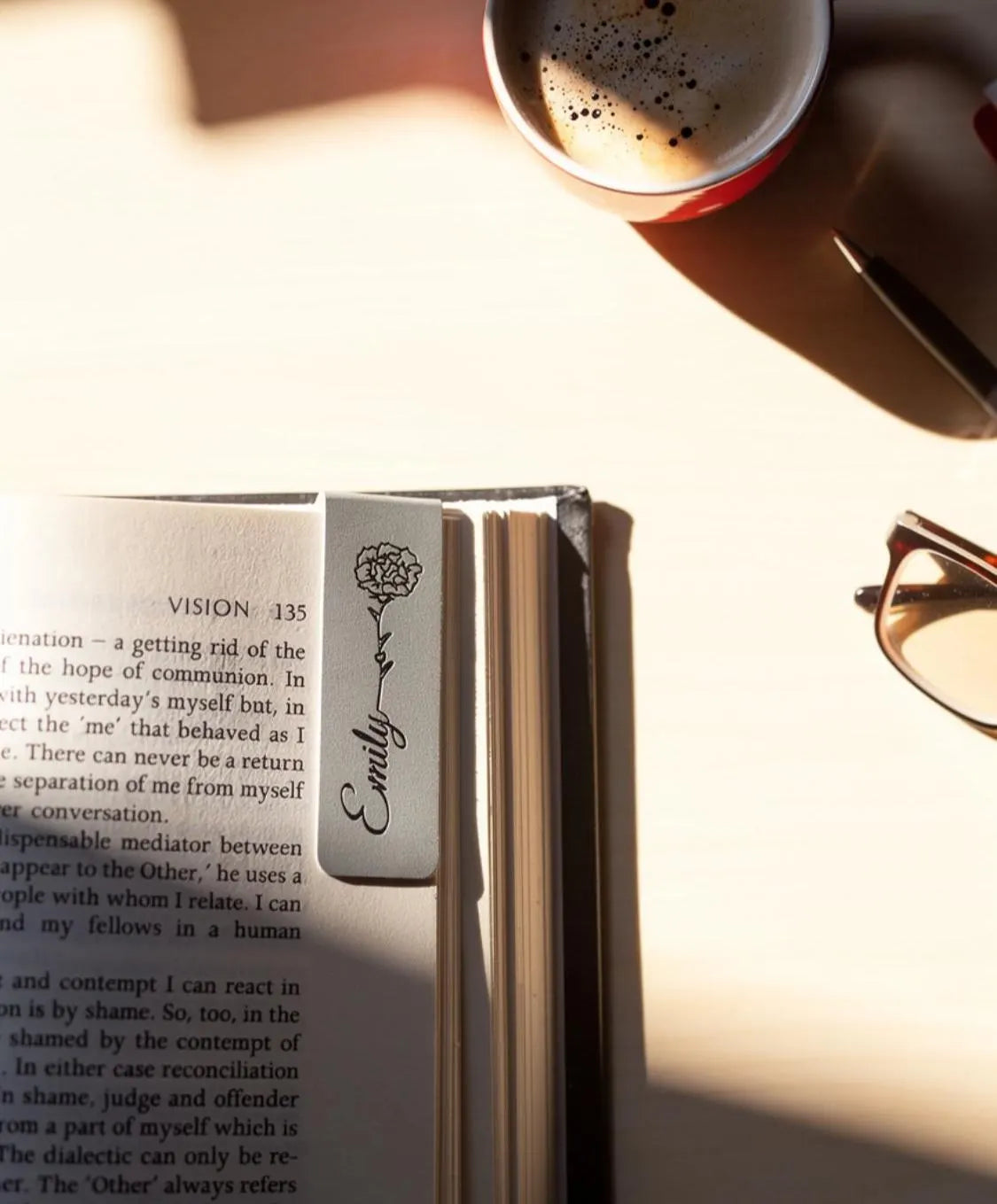 Personalized Birth Flower Magnetic Bookmark