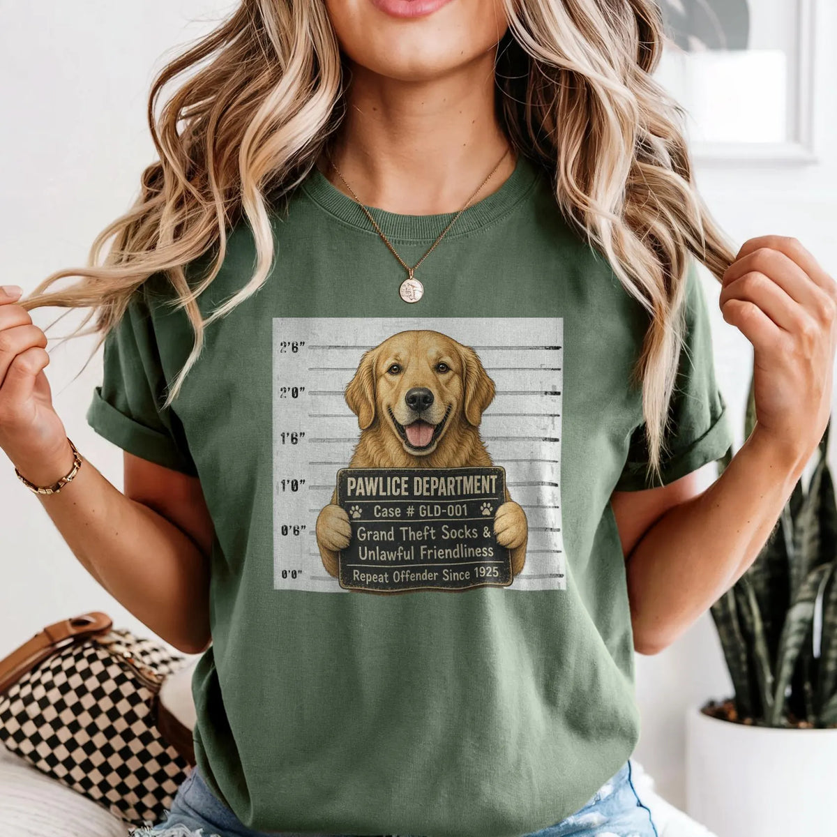 Pawlice Golden Retriever Comfort Colors Shirt