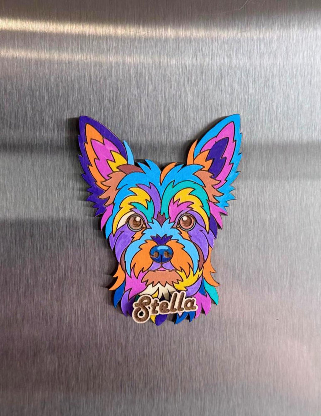 Custom Cat Portrait Photo Magnet