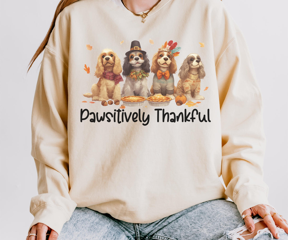 Cocker Spaniel Thanksgiving Sweatshirt
