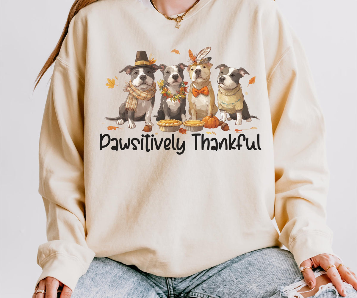 Pitbull Thanksgiving Sweatshirt