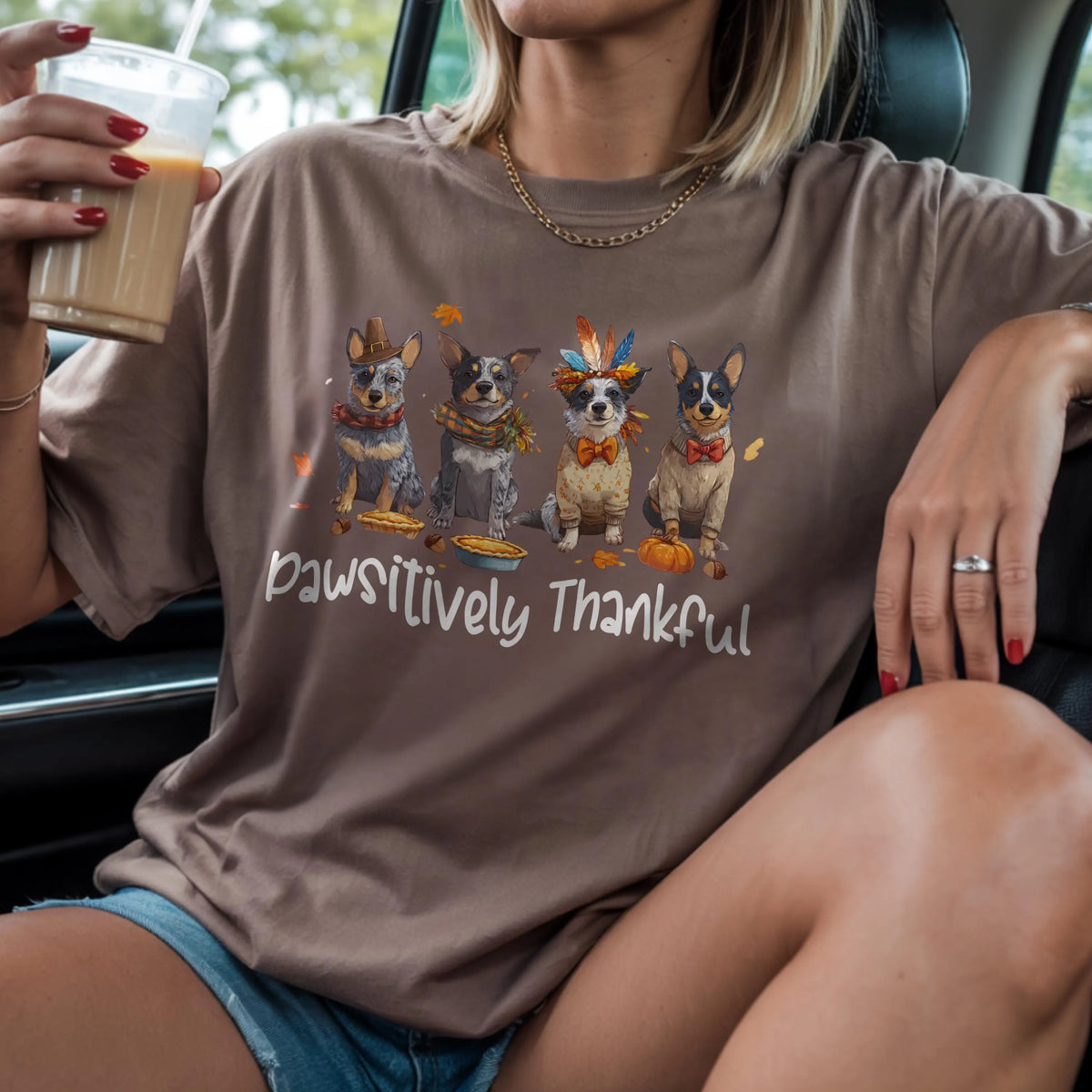 Blue Heeler Thanksgiving Shirt