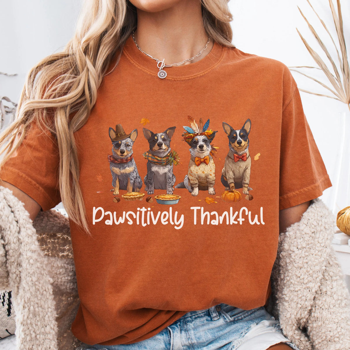 Blue Heeler Thanksgiving Shirt