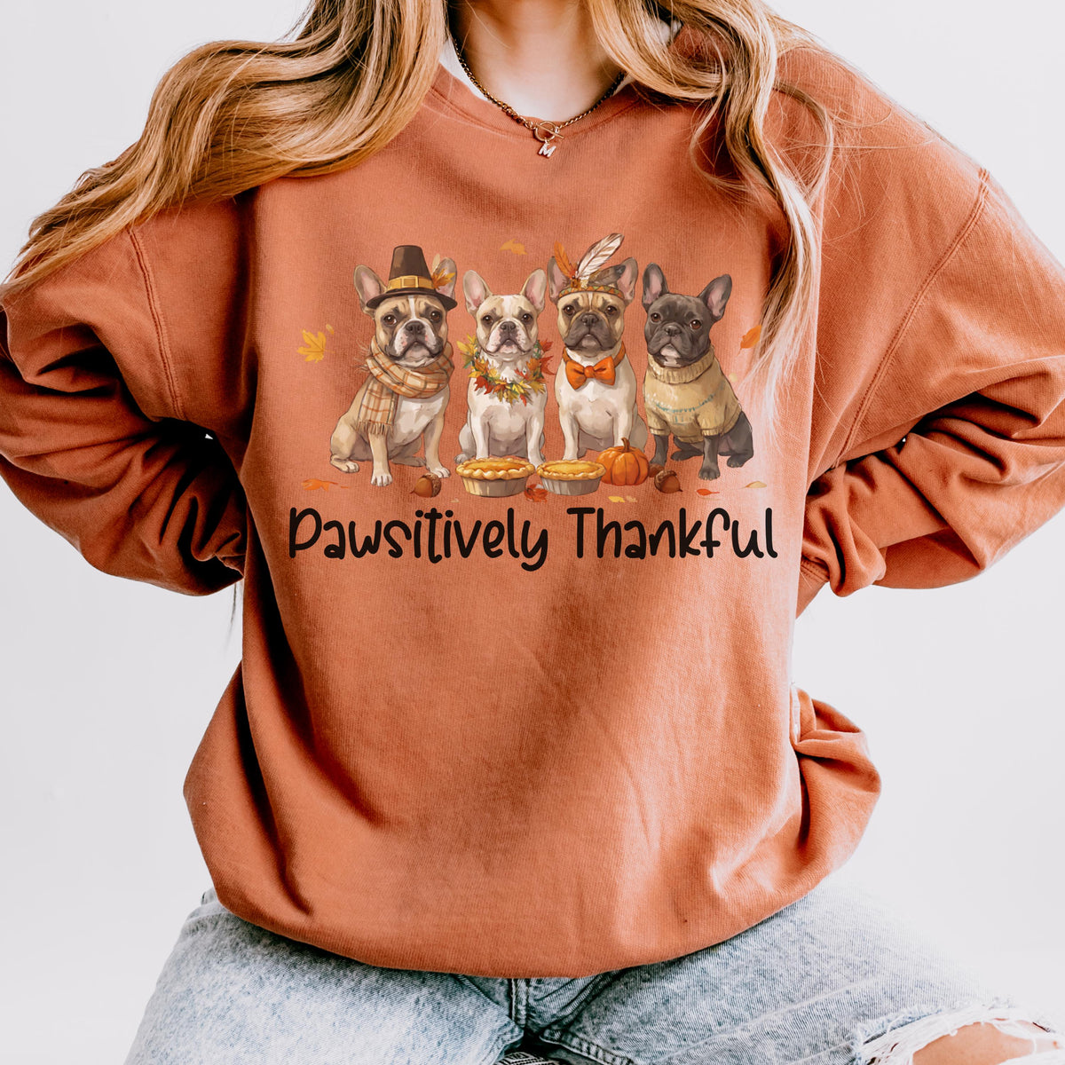 French Bulldog Thanksgiving Sweatshirt