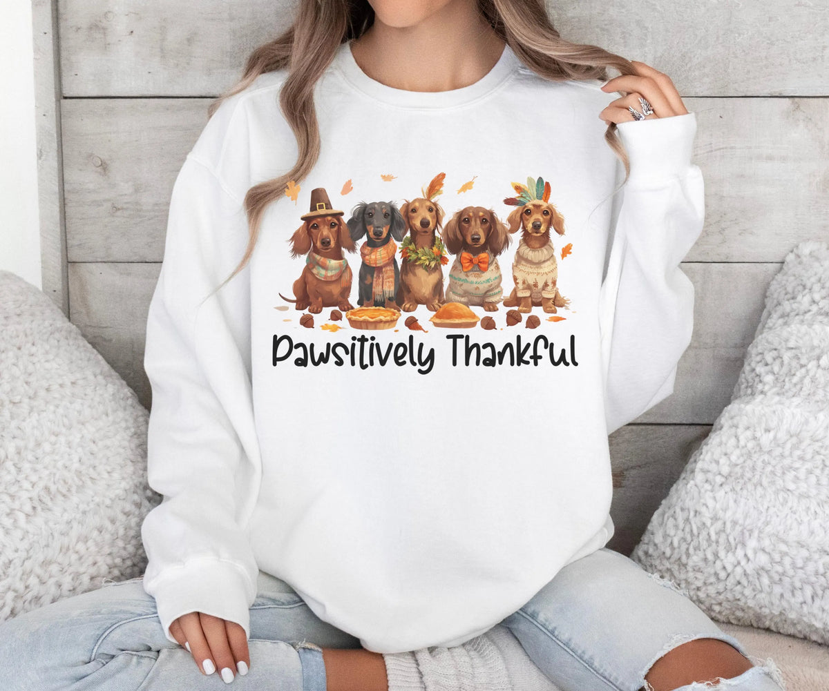 Dachshund Thanksgiving Crewneck Sweatshirt