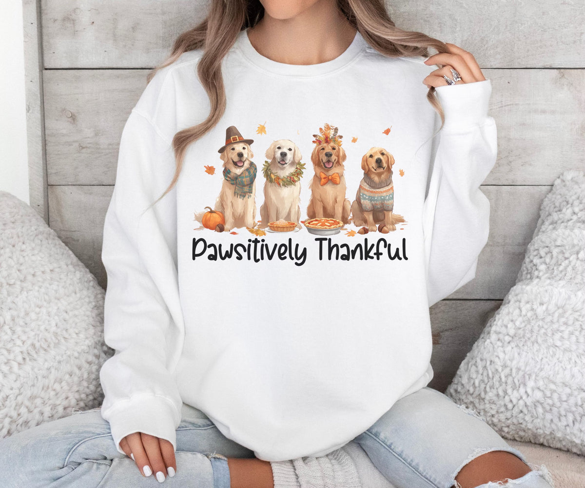 Golden Retriever Thanksgiving Sweatshirt