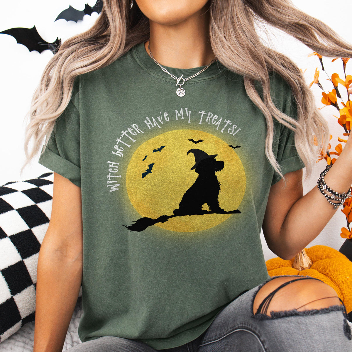 Goldendoodle Witch Halloween Shirt