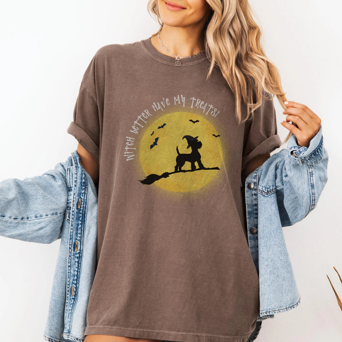 Scottish Terrier Witch Halloween Shirt