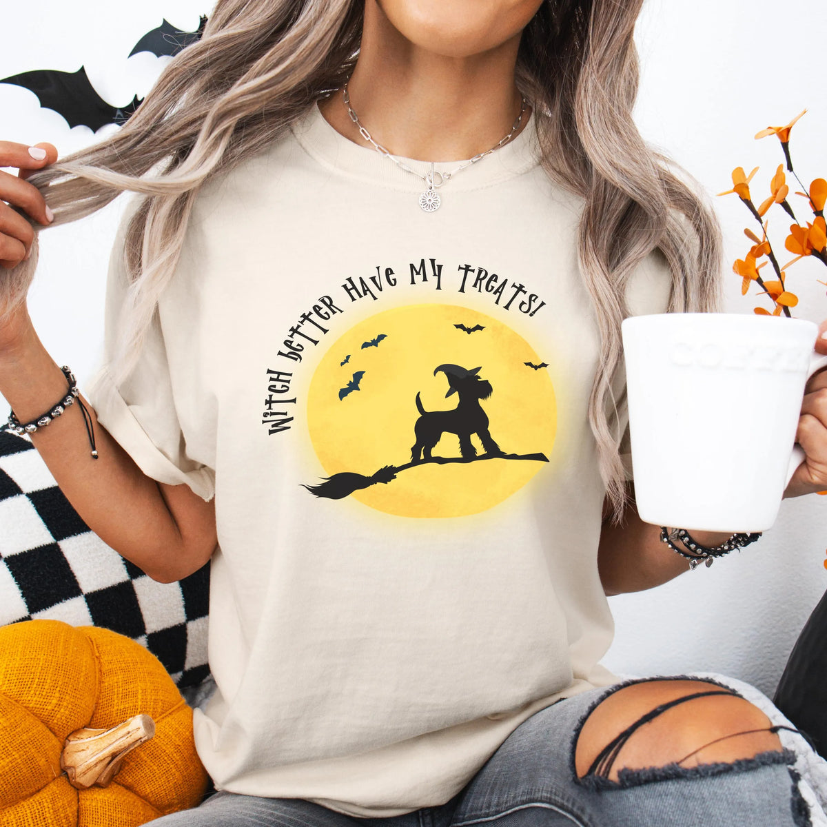 Scottish Terrier Witch Halloween Shirt